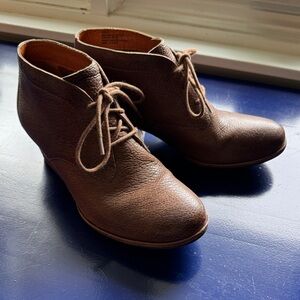 Kork-Ease Brown Leather Ankle Boots size 9